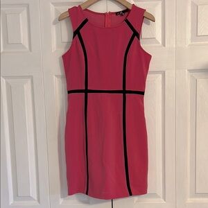 C. Luce Pink Halter Sheath Mini Dress